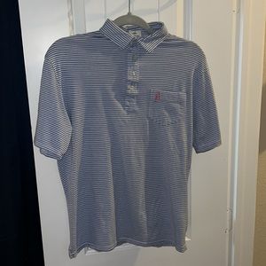 Used Dartmouth edition Jonnie-O Blue and White Stripped Collard Shirt